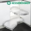 Kesseboehmer - LeMans II ARENAplus style, ľavý, Chróm / Biely (VAR ROZTEC 450 mm)