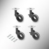 Hole 2 - Kolieska nábytkové, Sada, 60 mm, Sivá