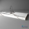 KASTAMONU - Pracovná doska TECHNOTOP - F093 PS64 - 4100 x 900 x 38 mm - Iguazu Marble