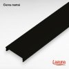 LAGUNA - Krycia lišta RAMA do koľajnice s drážkou, čierna matná (8881-3)