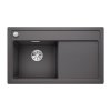 Blanco - SET Drez Zenar 45 S + Batéria Linus - S + Smetný kôš Flexon II, Sivá skala (Variant orientácia Ľavá, Variant širka korpusu pre kôš 600 mm)