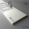 PFLEIDERER - Pracovná Doska - S63045 SD - India White - 4100 x 640 x 20 mm (SK PROG)
