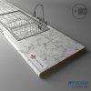 PFLEIDERER - Pracovná Doska - S63009 XM - Carrara Marble - 4100 x 900 x 38 mm (SK PROG)