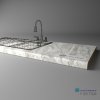KASTAMONU - Pracovná doska TECHNOTOP - F105 TS04 - 4100 x 635 x 38 - Riviera Marble
