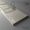 PFLEIDERER - Pracovná Doska - S63069 SD - Marble Cracked Kitt - 2050 x 600 x 38 mm