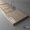 KRONOSPAN - Pracovná doska - K002 FP - Grey Craft Oak - 2050 x 900 x 38 mm