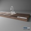 KRONOSPAN - Pracovná doska - K537 RW - ABS - Ristretto Baroque Oak - 2050 x 900 x 38 mm