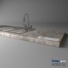 KRONOSPAN - Pracovná doska - K093 SL - ABS - Grey Emperador Marble - 2050 x 900 x 38 mm