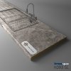 KRONOSPAN - Pracovná doska - K093 SL - ABS - Grey Emperador Marble - 2050 x 900 x 38 mm