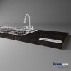KRONOSPAN - Pracovná doska - K698 PN - Nero Bronzo - 2050 x 900 x 38 mm