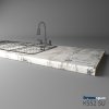 KRONOSPAN - Pracovná doska - K552 SU - ABS - White Iceberg Marble - 4100 x 900 x 38 mm