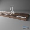 KRONOSPAN - Pracovná doska - K537 RW - ABS - Ristretto Baroque Oak - 4100 x 900 x 38 mm