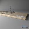 KRONOSPAN - Pracovná doska - K002 FP - Grey Craft Oak - 4100 x 600 x 38 mm
