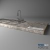 KRONOSPAN - Pracovná doska - K093 SL - ABS - Grey Emperador Marble - 4100 x 635 x 38 mm