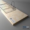 KRONOSPAN - Pracovná doska - K212 PA - Beige Royal Marble - 4100 x 600 x 38 mm