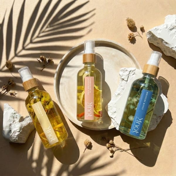 Bytové vůně KNOT Verbena & Citrusy, Pomeranč & Japonské goji a Měsíční kvítí