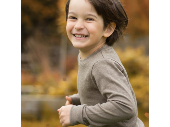 Merino tričko taupe