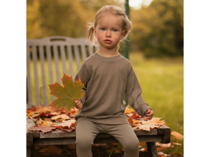 Merino legíny taupe