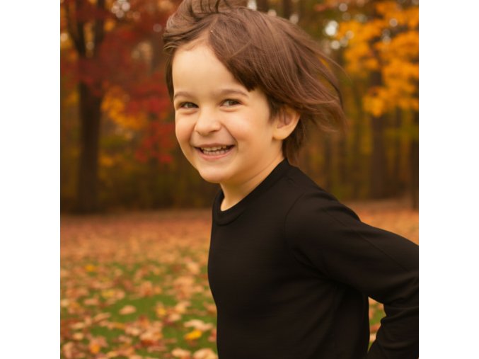 Merino tričko černá