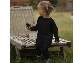 Merino legíny černá