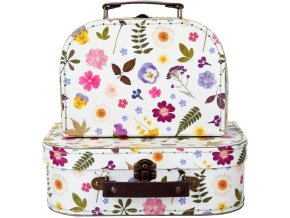 Kufřík s květinovým motivem