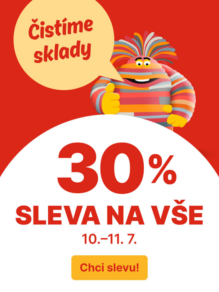 Čistíme sklady s 30% slevou na vše