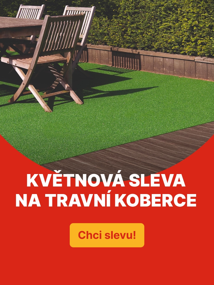 Květnová sleva na travní koberce