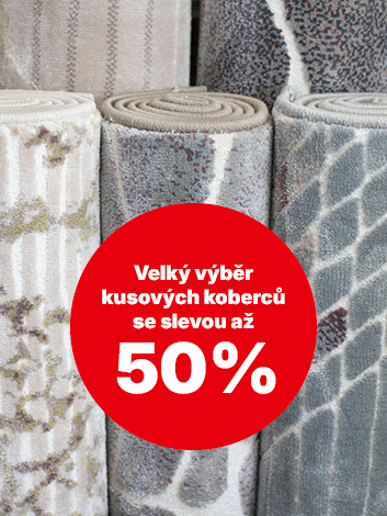 Velký výběr kusových koberců se slevou až 50% mob