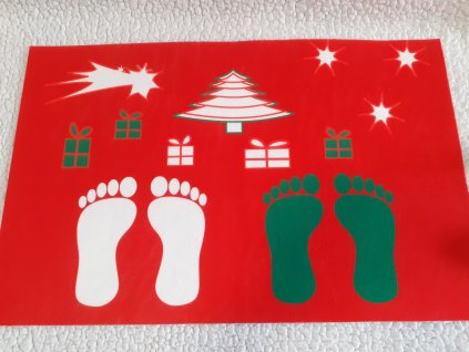 rohozka stromek s darky pro deti