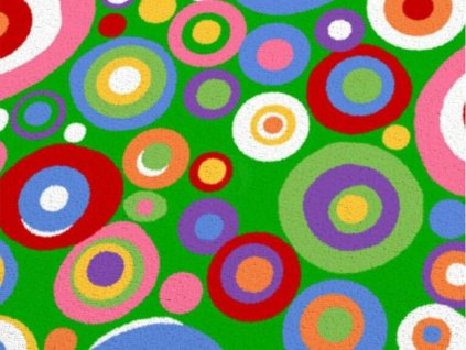 detsky koberec barevne kruhy