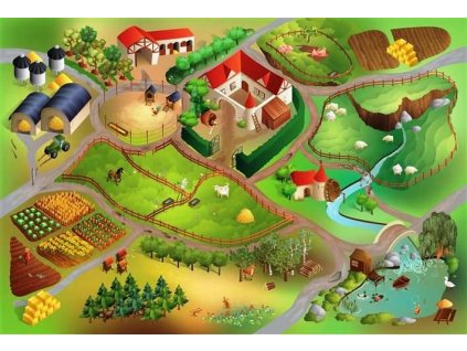 Dětský koberec Farma (Varianta Farma 100x150 cm)