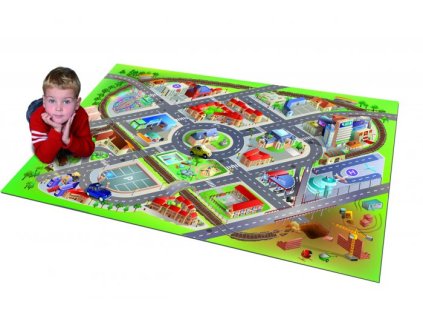 Dětský kusový koberec město / letiště 3D (Varianta Dětský kusový koberec město / letiště 3D)
