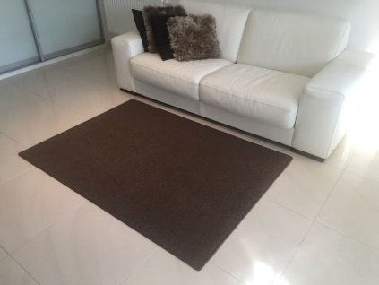 Kusový koberec Astra hnědá (Varianta Kulatý průměr 57 cm)