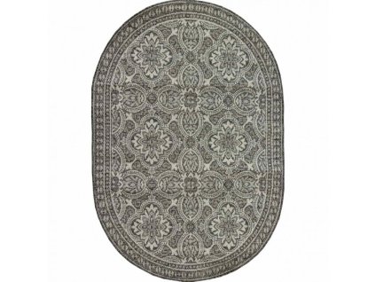 Kusový koberec Flat 21193 ivory/silver/grey (Varianta Ovál 120x170 cm)