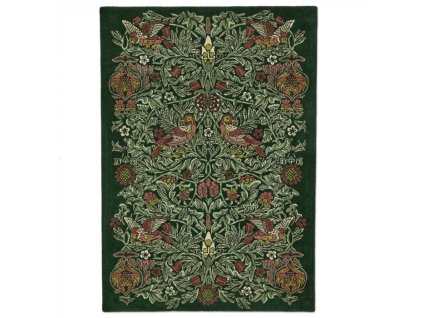 Luxusní květinový koberec Morris & Co Bird tump green 128307 Brink & Campman (Varianta 140x200)