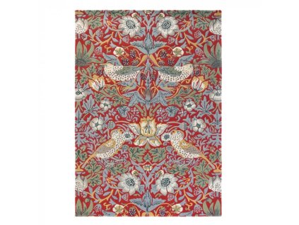 Luxusní květinový koberec Morris & Co Strawberry Thief crimson 027700 Brink & Campman (Varianta 140x200)