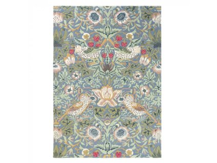 Luxusní květinový koberec Morris & Co Strawberry Thief slate 027718 Brink & Campman (Varianta 140x200)