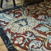 Luxusní květinový koberec Morris & Co Trent madder red webb´s blue 127510 Brink & Campman (Varianta 140x200)