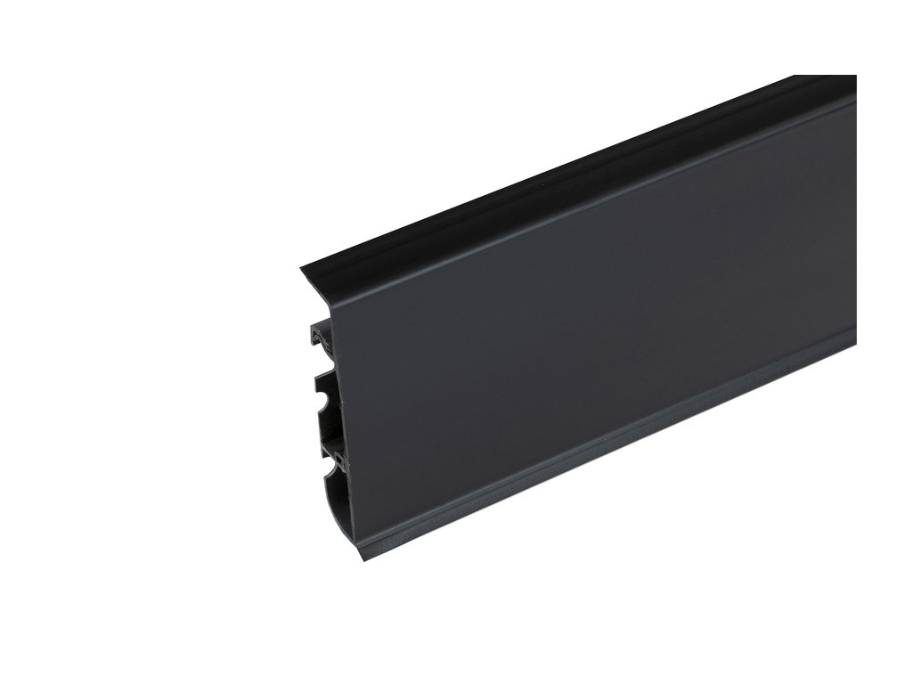 Podlahová lišta soklová PVC HI LINE PRESTIGE 090 Černá (2,5m)