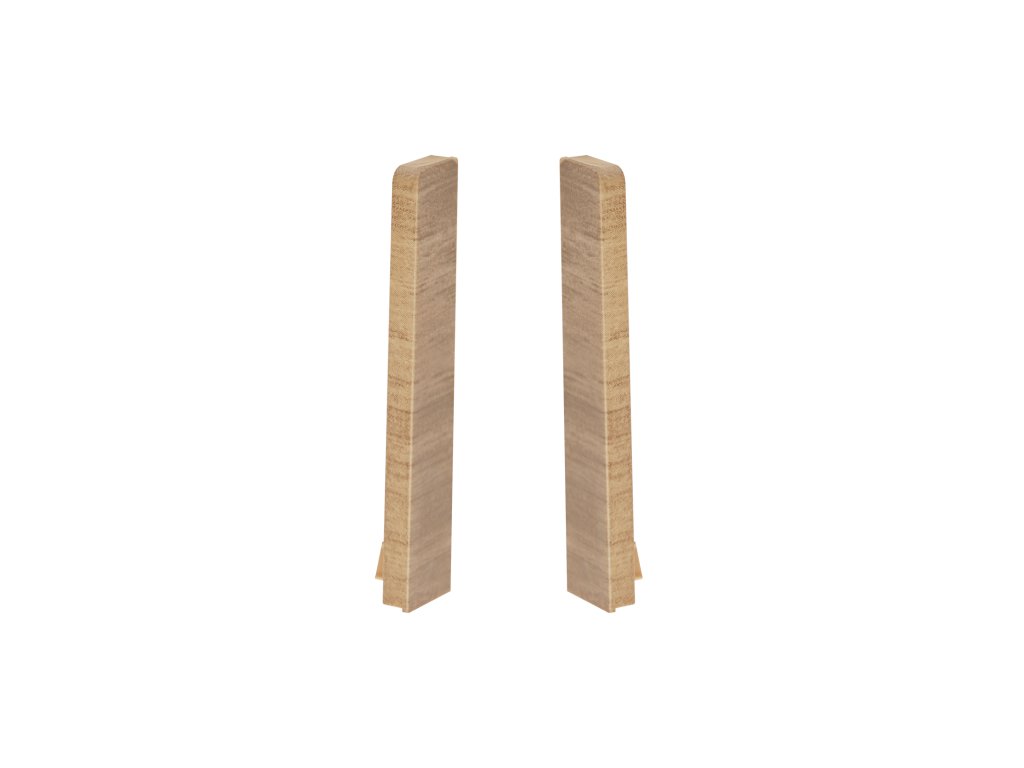 Koncovka levá + pravá k liště MASTERLINE 470 Tabák 80mm 2 ks