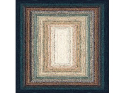 Kusový koberec vlněný Agnella Agnus Plomo Miedziany zelený