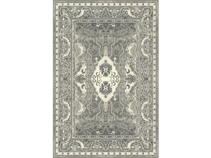 Kusový koberec vlněný Agnella Agnus Rosori šedý