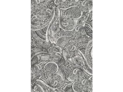 Kusový koberec vlněný Agnella Agnus Witu Grafit šedý
