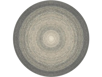 Kulatý koberec vlněný Agnella Calisia Aiko šedý