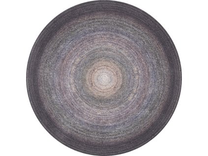 Kulatý koberec vlněný Agnella Calisia Aiko Vřesový šedý béžový