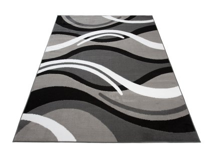 Moderní kusový koberec CHEAP T966A šedý