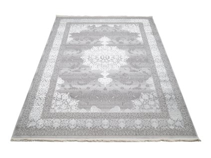Kusový koberec klasický PALERMO E062A šedý bílý