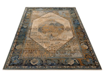 Kusový koberec vlněný Dywilan Omega Seneh Koniak béžový5