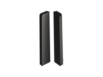 Koncovka levá + pravá k liště MASTERLINE 9005 Černá 80mm 2 ks