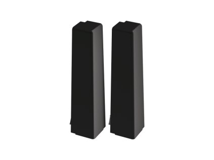 Vnější roh k liště MASTERLINE 9005 Černá 80mm 2 ks